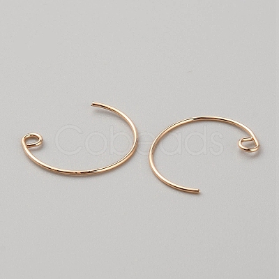 Brass Earring Hooks LS-KK-WH0044-141C-G-1