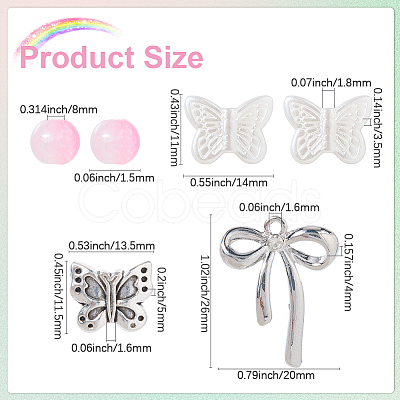 DIY Bowknot flower Bracelets Making Kits DIY-SC0029-55-1