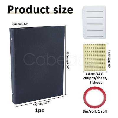 Rectangle Paper Nail Art Display Color Book MRMJ-FH0001-52A-1