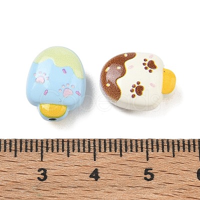 Baking Paint Alloy Beads AL-CBABBA2-02A-1