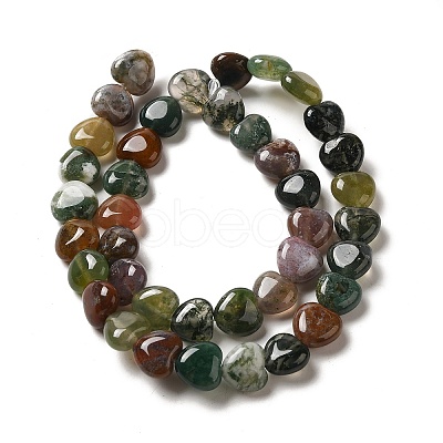 Natural Indian Agate Bead Strands G-R190-11-1