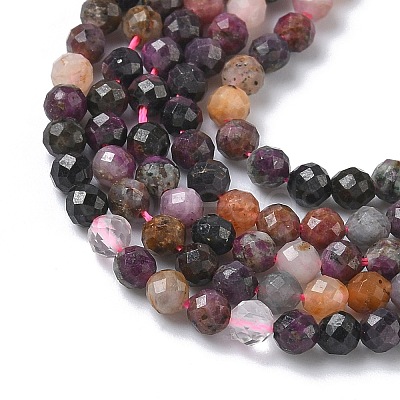 Natural Ruby Beads Strands G-L651-C07-3mm-1