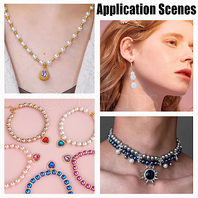 215Pcs 80G ABS Plastic Imitation Pearl Beads KY-HY0001-19A-1