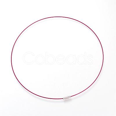 201 Stainless Steel Wire Necklace Cord TWIR-SW001-18-1
