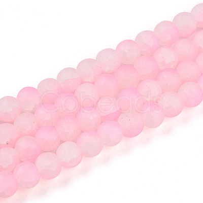 Crackle Glass Beads Strands GLAA-N009-8mm-02-1