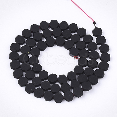 Spray Painted Non-magnetic Synthetic Hematite Beads Strands X-G-T116-03B-17-1