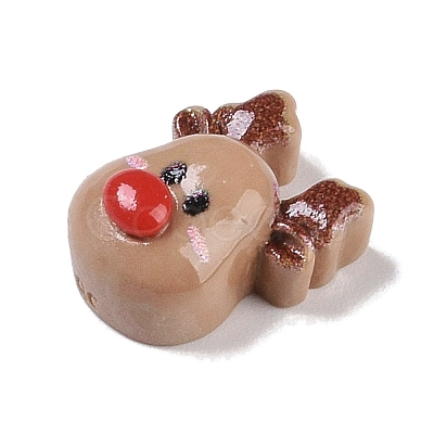 Opaque Christmas Theme Resin Cabochons RESI-H162-06M-1