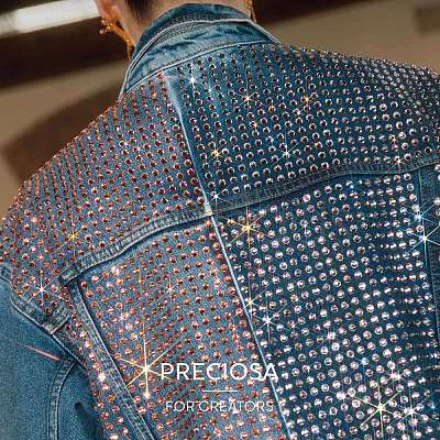 Preciosa® Crystal Hotfix Flatback Stones Y-PRC-HSS16-80310-200-1