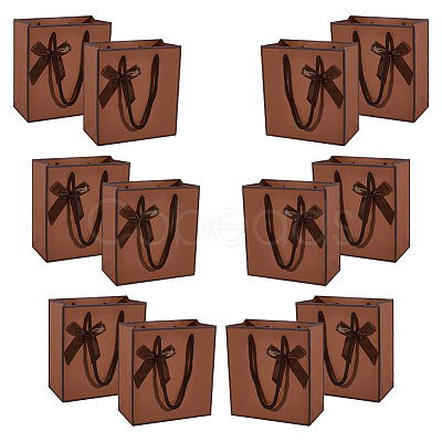 Rectangle Paper Gift Storage Bags with Handle CARB-WH0017-13C-1
