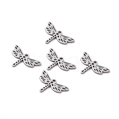 Non-Tarnish 201 Stainless Steel Filigree Joiners Links STAS-S105-JN868-1-1