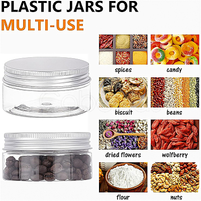Transparent Plastic Bead Containers CON-BC0004-86-1