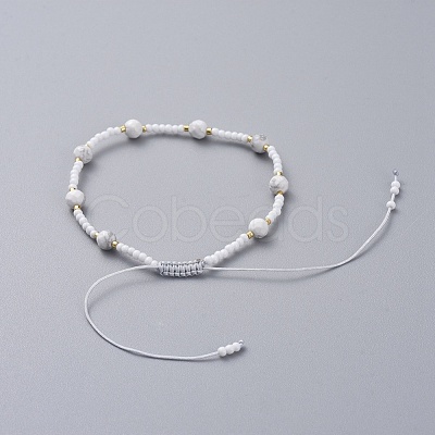 Adjustable Braided Bead Bracelets BJEW-JB04902-03-1