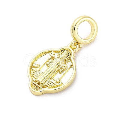 Brass Saint European Dangle Charms KK-D325-26G-02-1