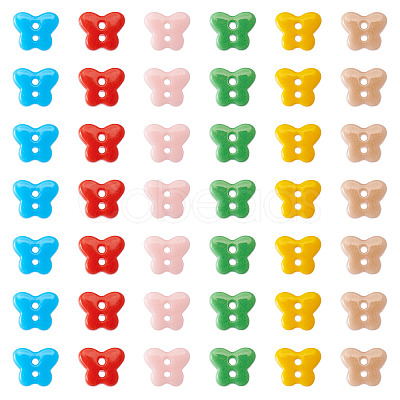 80Pcs 2-Hole Porcelain Buttons PORC-PJ0001-02D-1