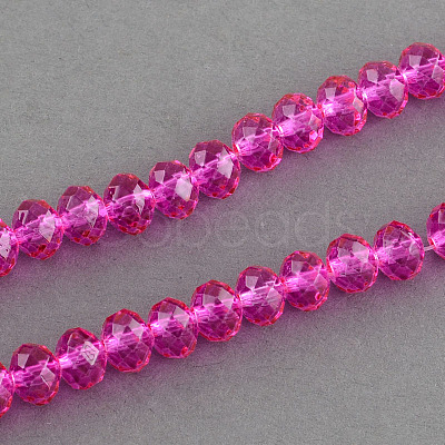 Spray Painted Glass Bead Strands DGLA-R030-6mm-06-1