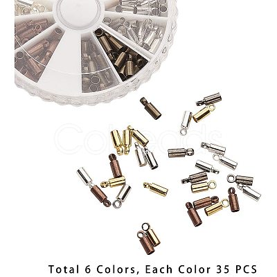 Brass Cord End KK-PH0036-04-NF-1