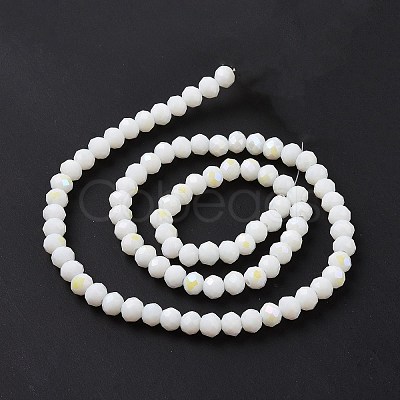 Electroplate Opaque Solid Color Glass Beads Strands EGLA-A034-P3mm-L17-1