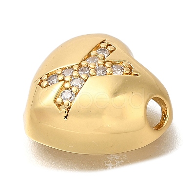 Rack Plating Brass Micro Pave Cubic Zirconia Pendants KK-I722-04G-X-1
