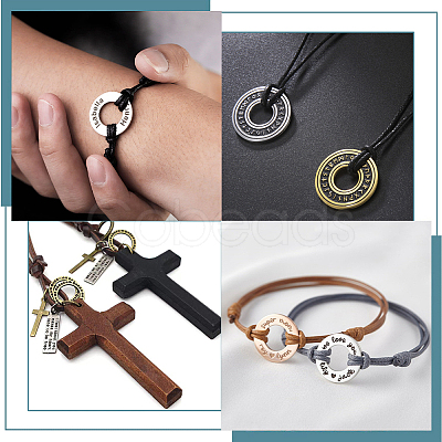 20Pcs 2 Colors Brass Linking Rings KK-BBC0010-38-1