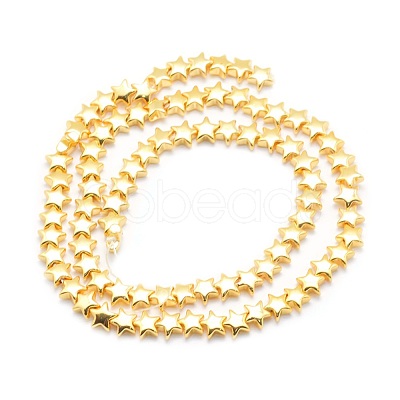 Electroplate Non-magnetic Synthetic Hematite Beads Strands G-L485-14-G-1
