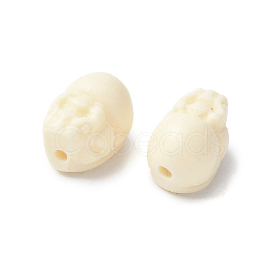 Natural Tagua Beads Jewelry Findings WOOD-V001-07-1