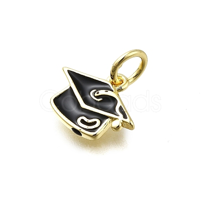 Brass Enamel Charms X-KK-K400-30G-1