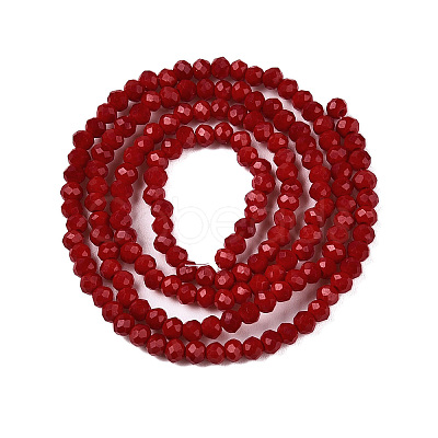 Opaque Solid Color Imitation Jade Glass Beads Strands LS-EGLA-A044-P2mm-D02-1