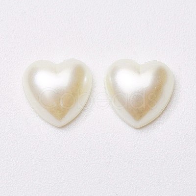 Acrylic Pearl Cabochons MACR-E009-8mm-J02-1
