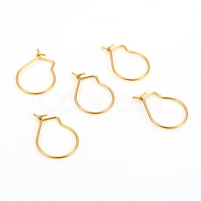 304 Stainless Steel Hoop Earrings STAS-I149-11G-1