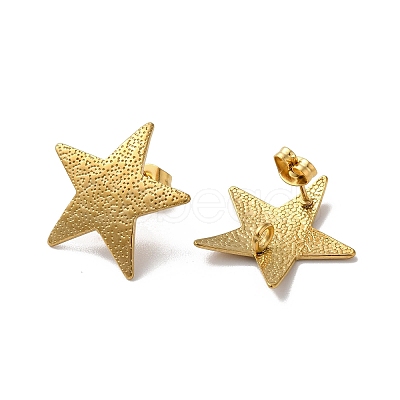 304 Stainless Stud Earring Findings STAS-M314-02B-G-1