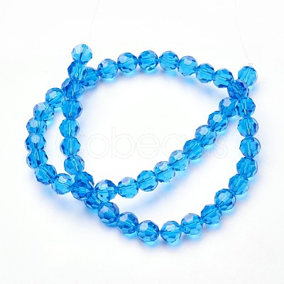 Imitation Austrian Crystal Bead Strands G-M181-6mm-25A-1