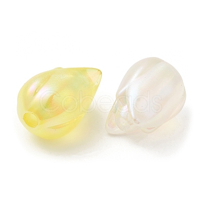 UV Plating Transparent Acrylic Beads SACR-L005-11-1