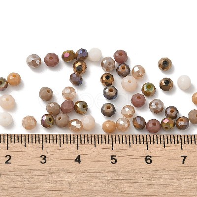 Electroplate Glass Beads GLAA-D020-01B-1