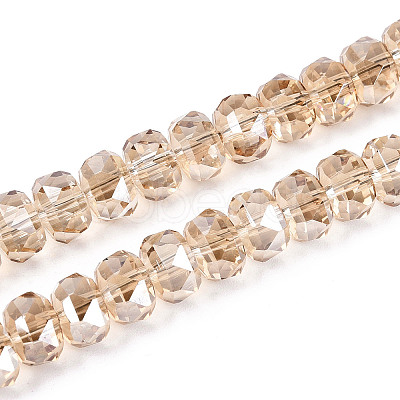 Electroplate Glass Beads Strands EGLA-T021-20K-1