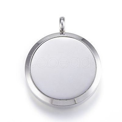 316 Surgical Stainless Steel Diffuser Locket Pendants X-STAS-E112-20A-1