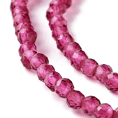 Transparent Glass Beads Strands X-GLAA-C019-01A-05-1