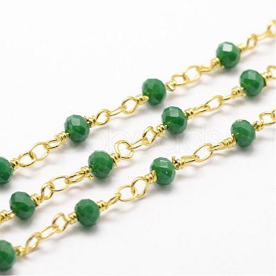 Handmade Glass Beaded Chains CHC-G311-B07-1
