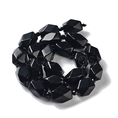 Natural Obsidian Beads Strands G-C182-24-01-1