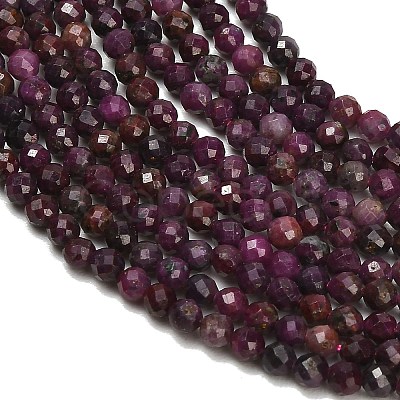 Natural Ruby Beads Strands GG-CBA77FB-B09-3mm-1