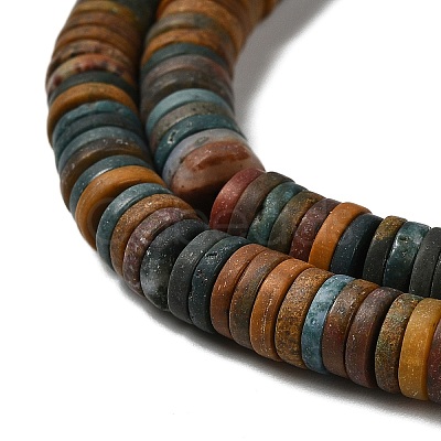 Natural Ocean Jasper Beads Strands G-P575-B47-6x1mm-1