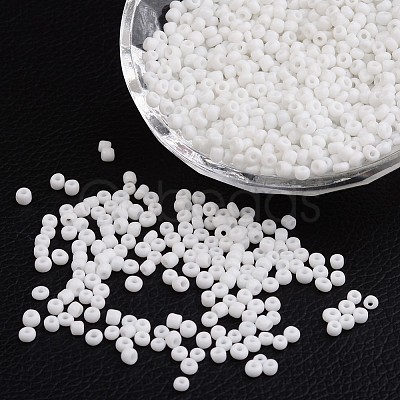 8/0 Opaque Colours Round Glass Seed Beads X-SEED-A010-3mm-41-1