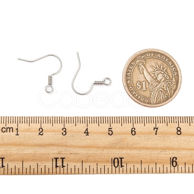 Tarnish Resistant 316 Surgical Stainless Steel Earring Hooks STAS-E009-2-1