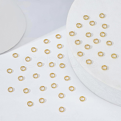Brass Split Rings KK-BC0002-22-1