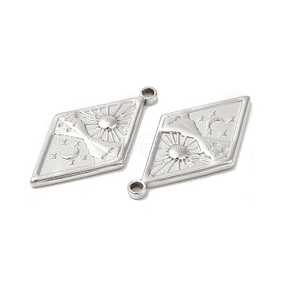 Non-Tarnish 304 Stainless Steel Pendants STAS-L020-038P-1