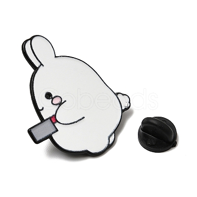 Rabbit Enamel Pins JEWB-L026-09EB-02-1