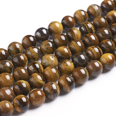 Natural Tiger Eye Beads Strands Z0RQX014-1