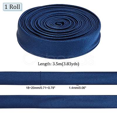 Cloth Cord for Women's Wedding Dress Zipper Replacement SRIB-WH0007-08B-1