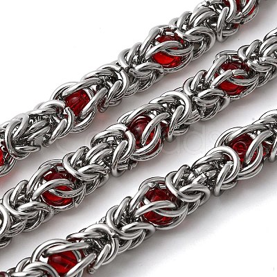 304 Stainless Steel Byzantine Chains CHS-K024-06P-02-1