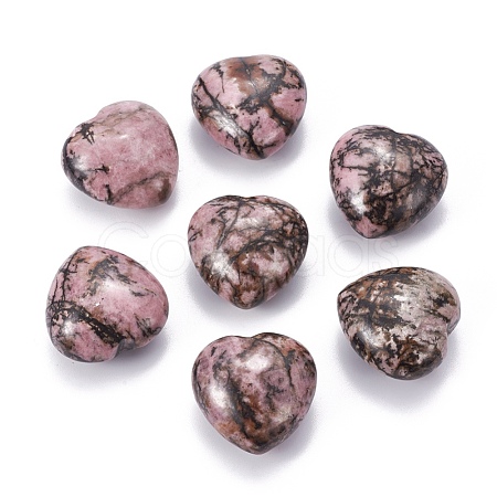 Natural Rhodonite Heart Love Stone G-I219-04A-1