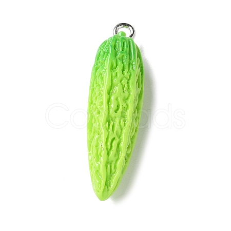 Resin Iron Pendants RESI-D280-10-1
